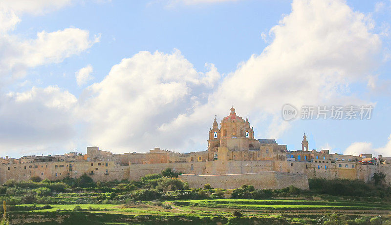 马耳他Mdina Castletown的天际线